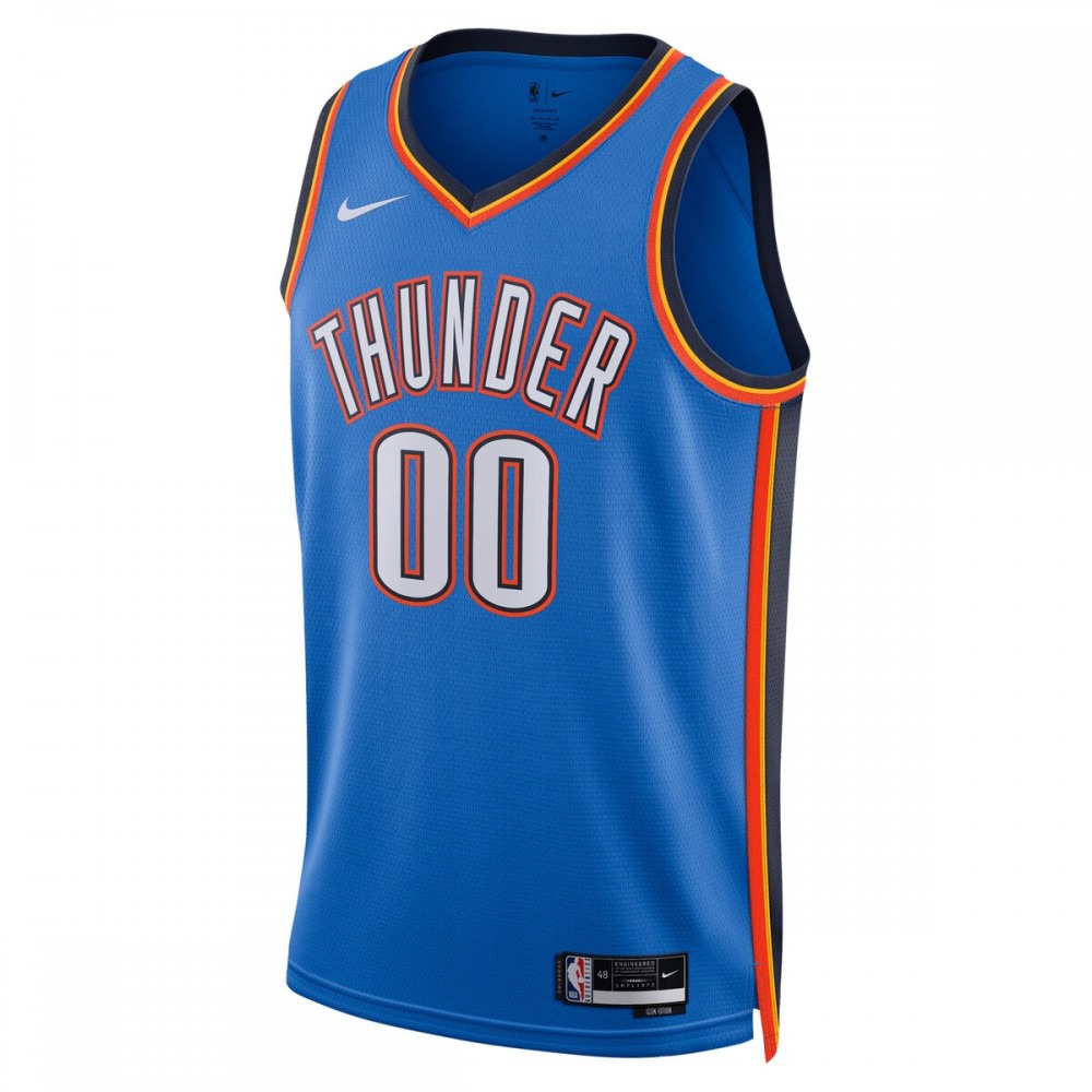 Oklahoma City Thunder Unisex 2022/23 Swingman Custom Jersey Blue - Icon Edition-Pro Kit Vault | Brand New 26/27 Sports Jerseys